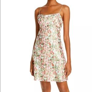 NWT Aqua Ruched Floral Print Tank Dress